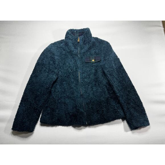 Pendleton Woolen Mills Women's Blue Sherpa Full Zip Jacket - Size M - Picture 1 of 6